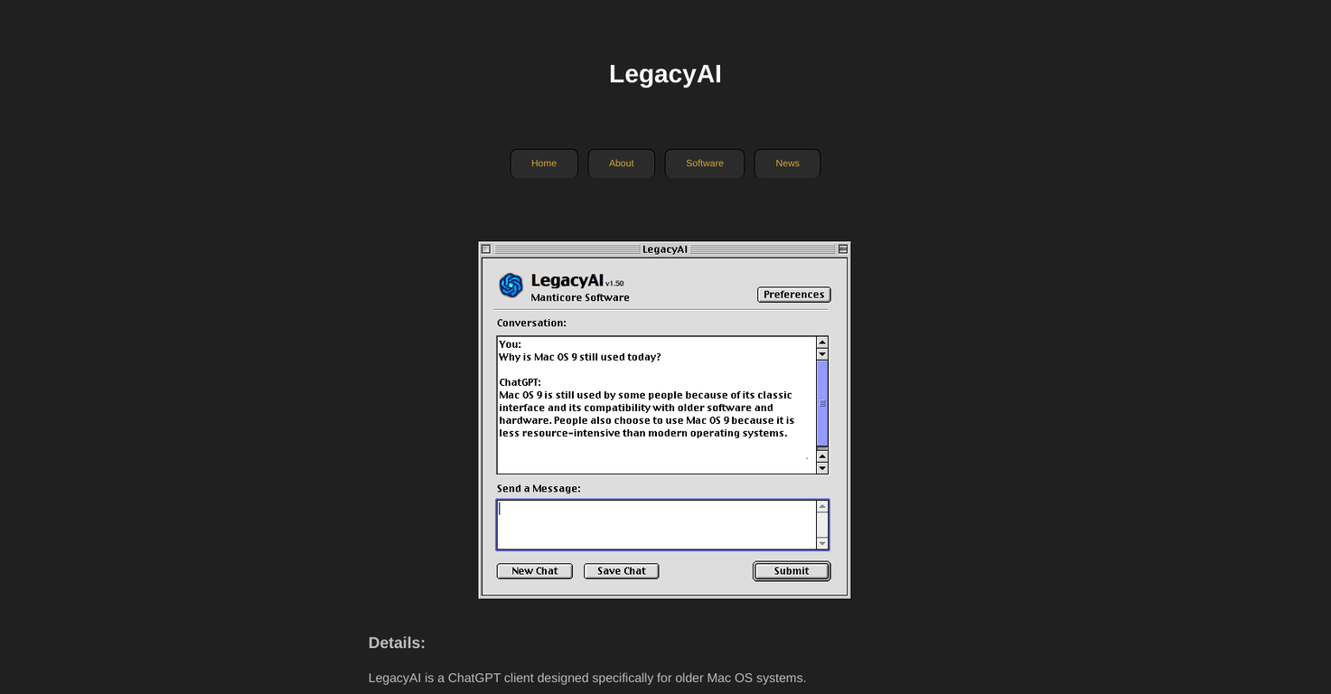 Legacy AI screenshot