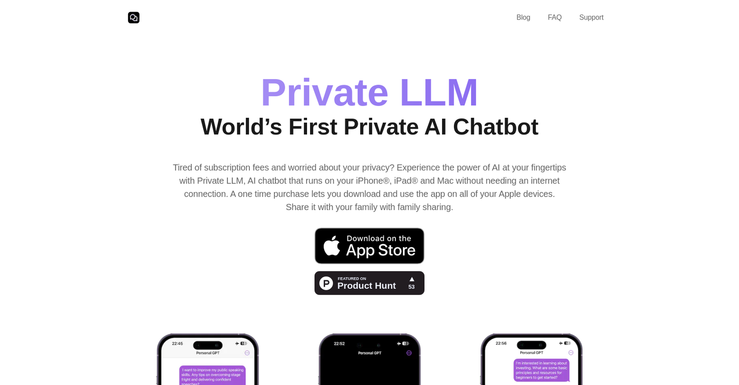 PrivateLLM screenshot