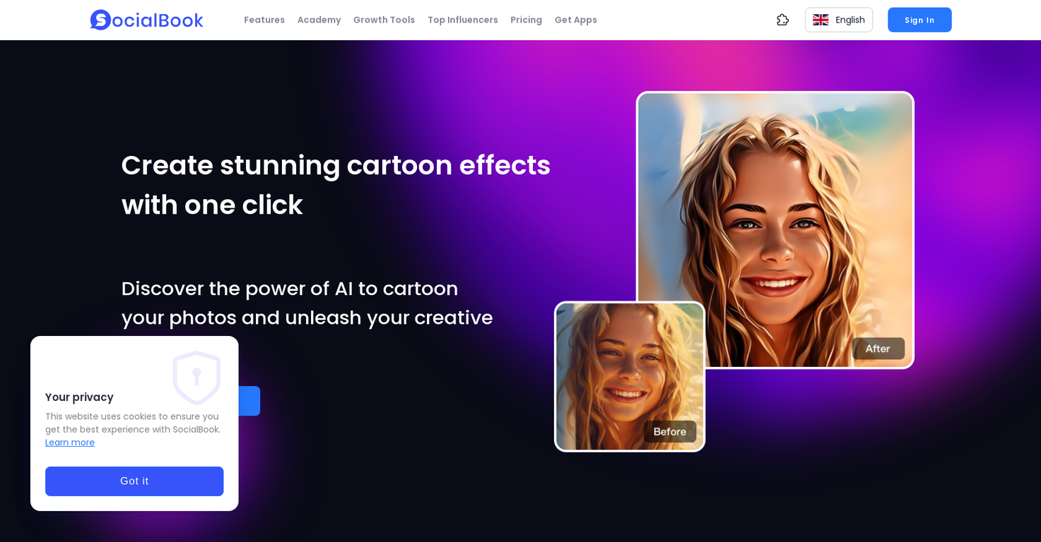 Photo to Cartoon screenshot