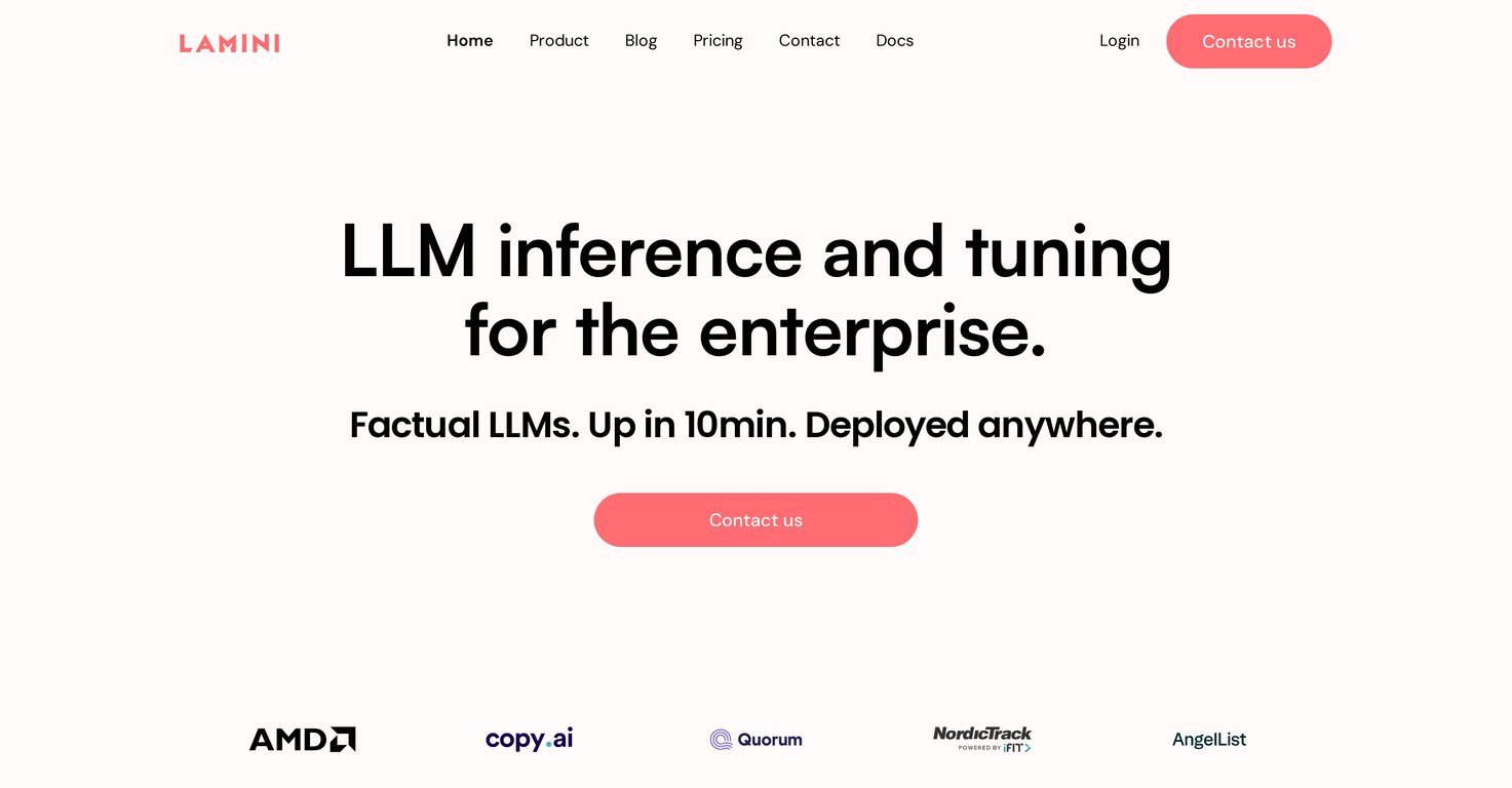 Lamini screenshot