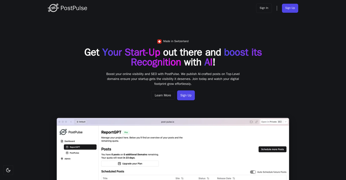PostPulse screenshot
