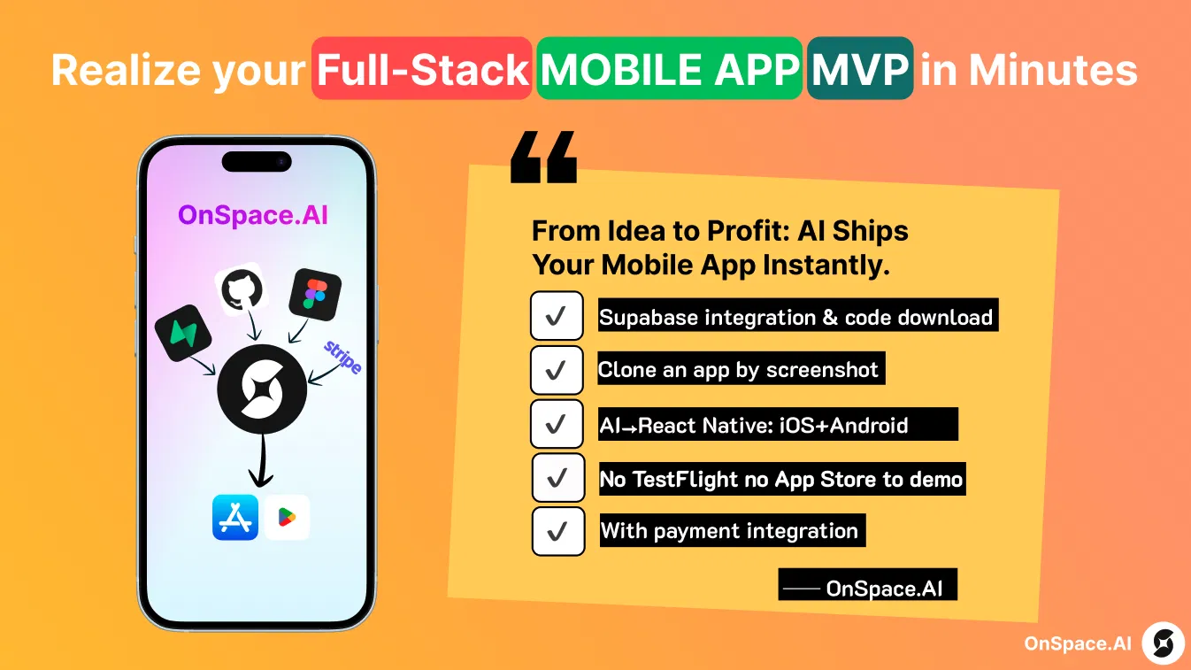 OnSpace.AI - AI Mobile App Builder screenshot