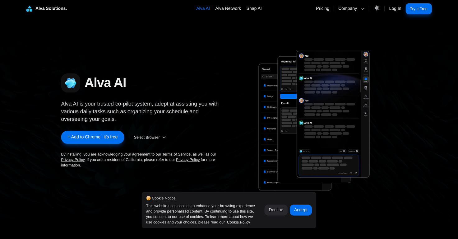 Alva AI screenshot