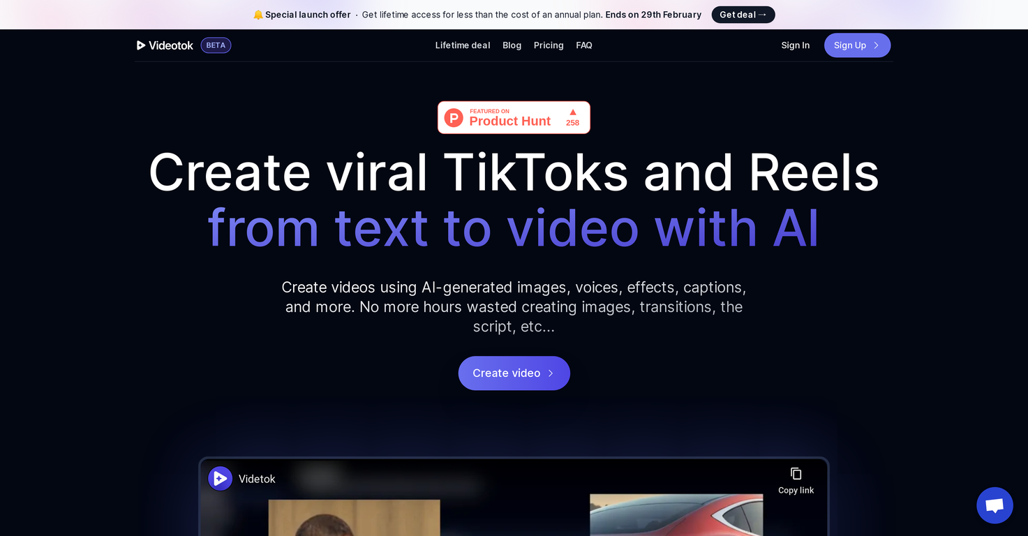 Videotok screenshot