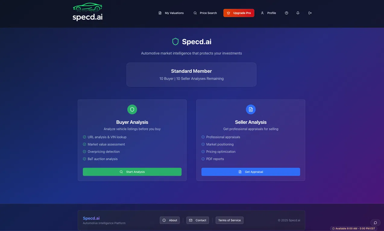 Specd.ai screenshot