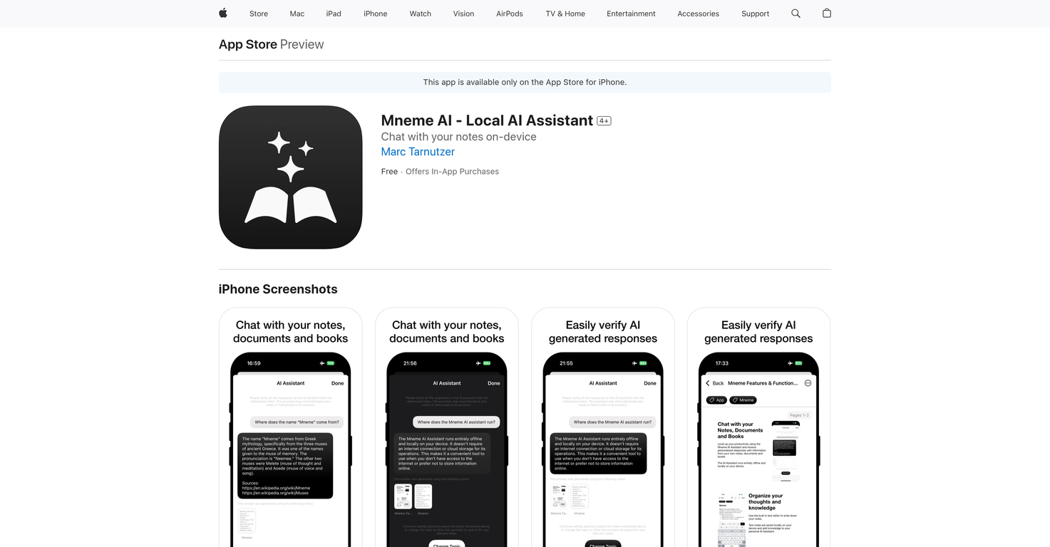Mneme AI screenshot
