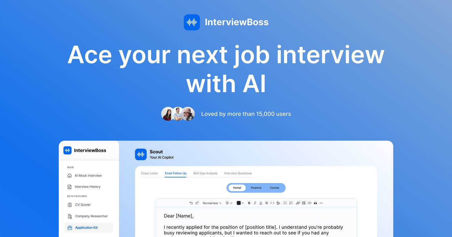 InterviewBoss screenshot