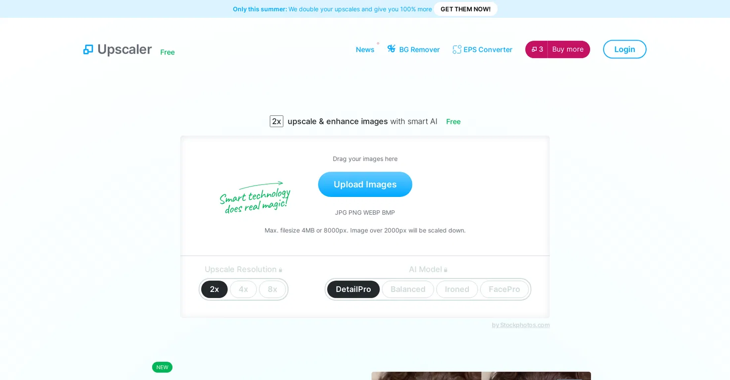 Stockphotos Upscaler screenshot