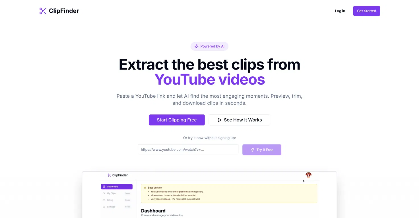 ClipFinder screenshot