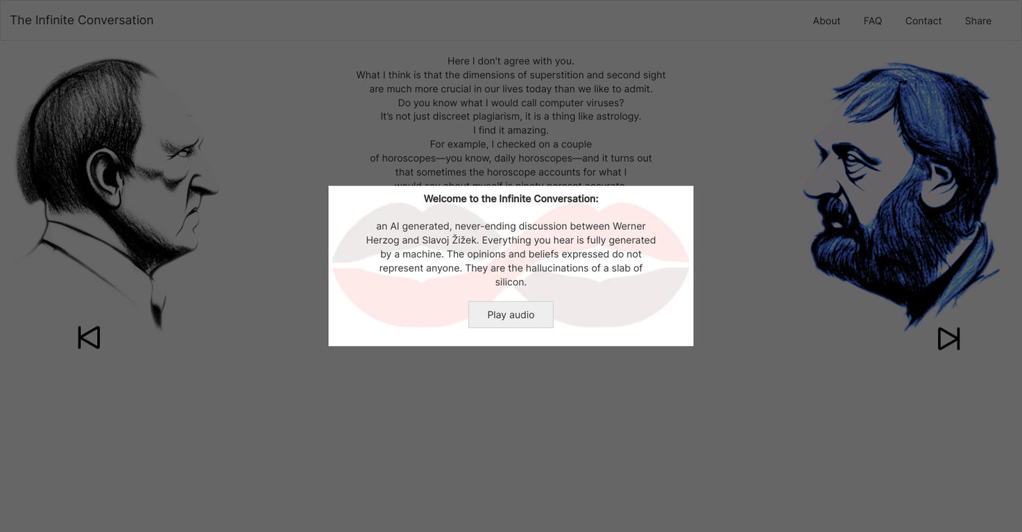 Infiniteconversation screenshot