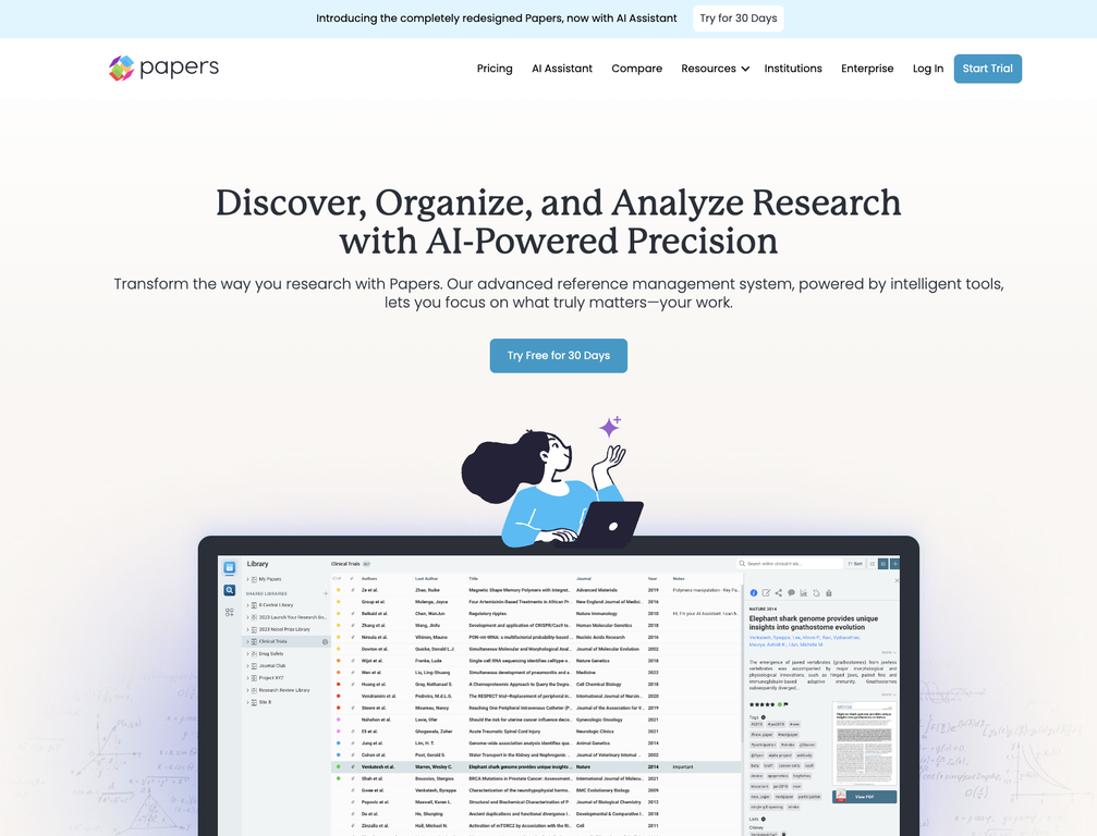 Papers screenshot