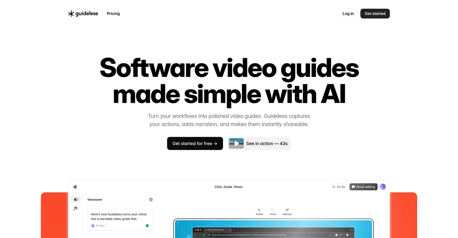 Guideless AI screenshot