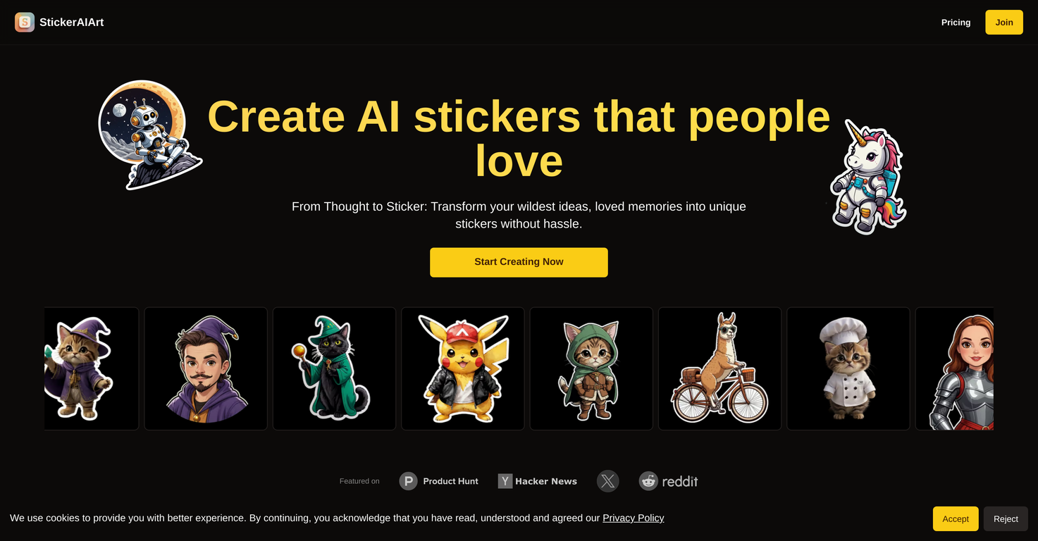 StickerAIArt screenshot