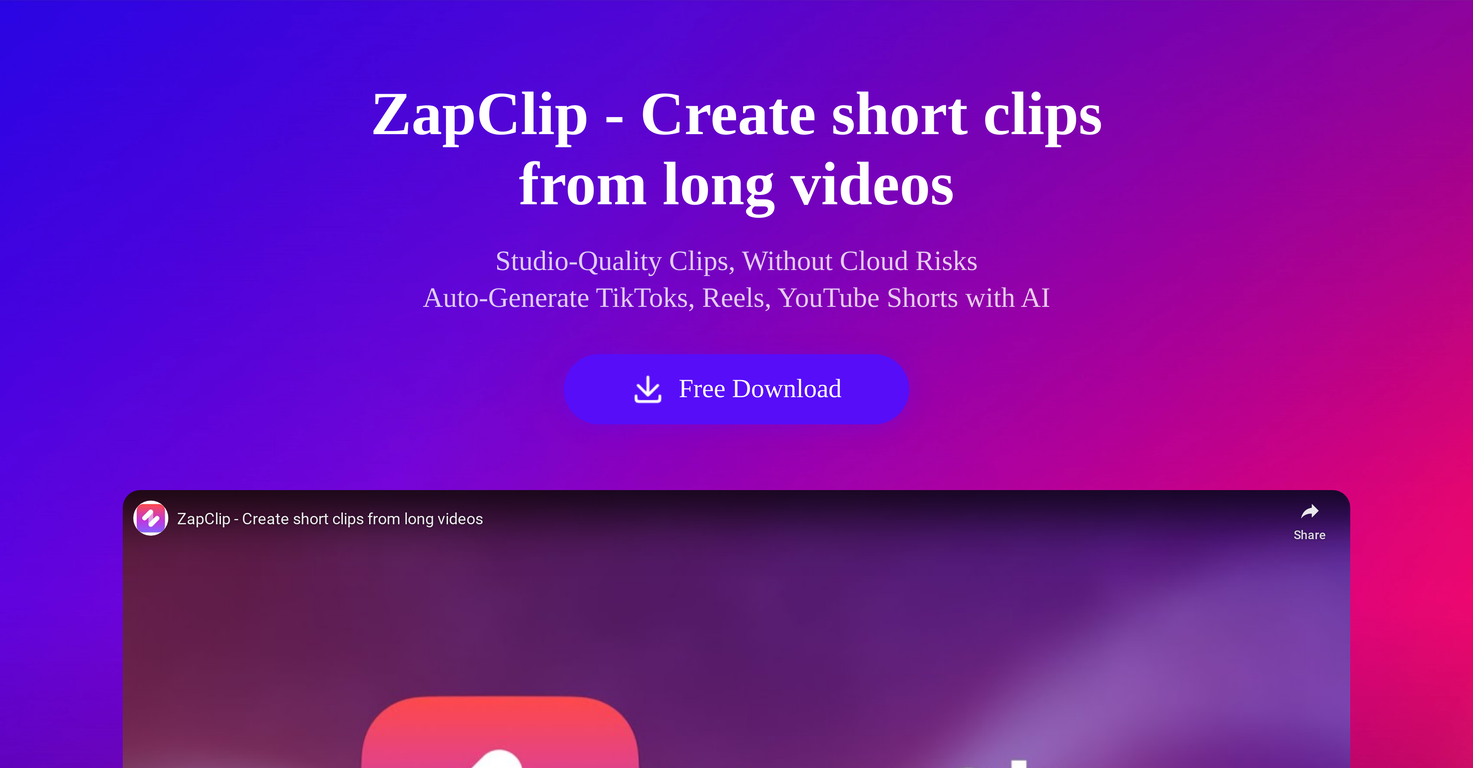 Zapclip screenshot