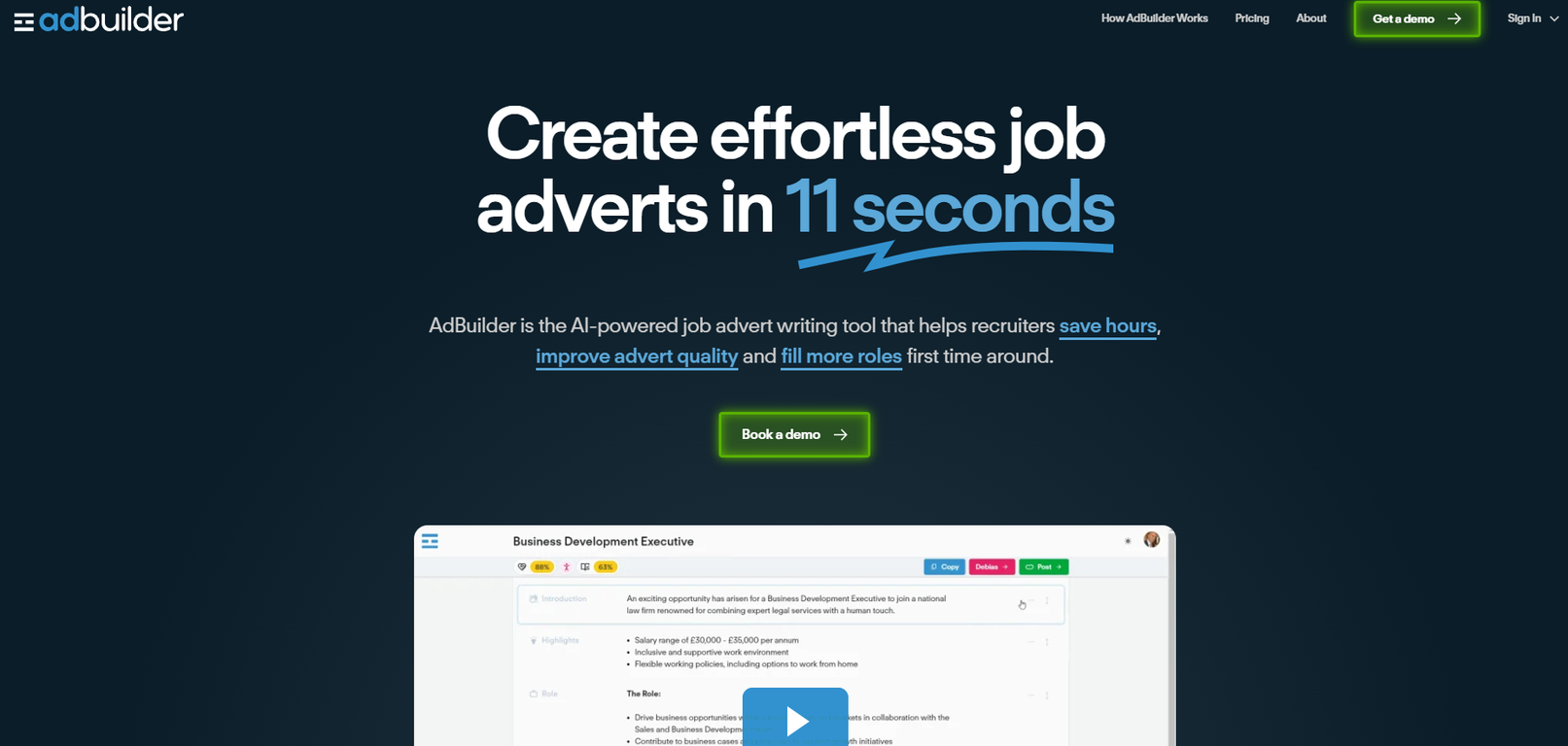 AdBuilder screenshot