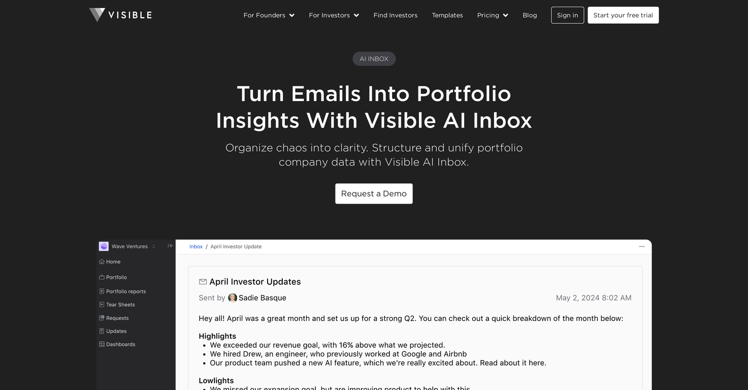 Visible.vc screenshot
