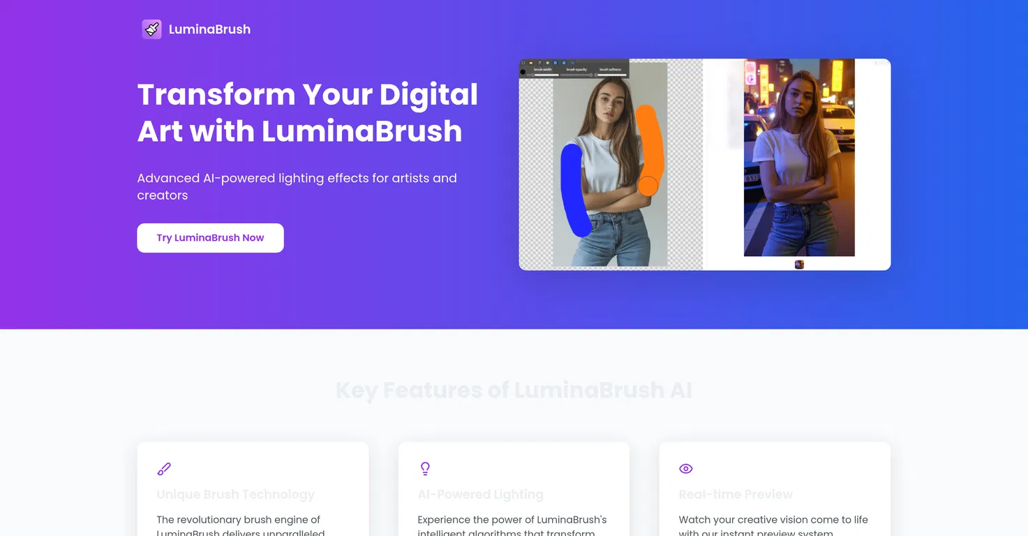 LuminaBrush screenshot