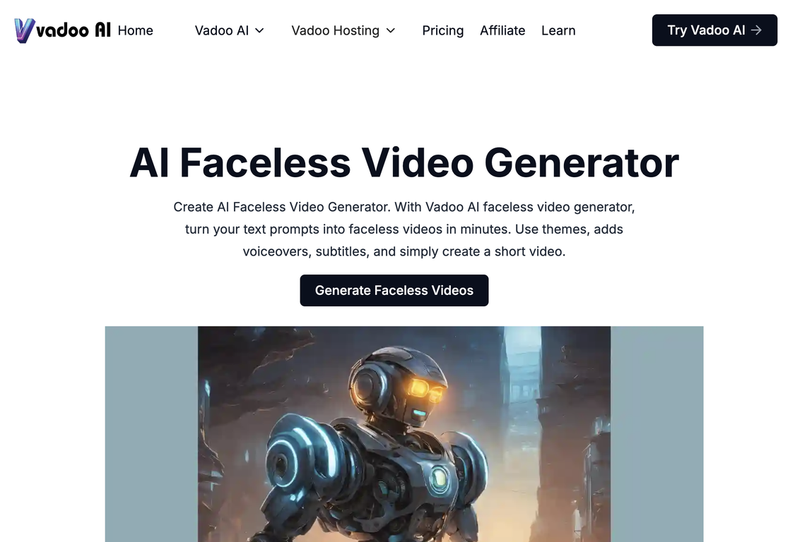Vadoo AI screenshot