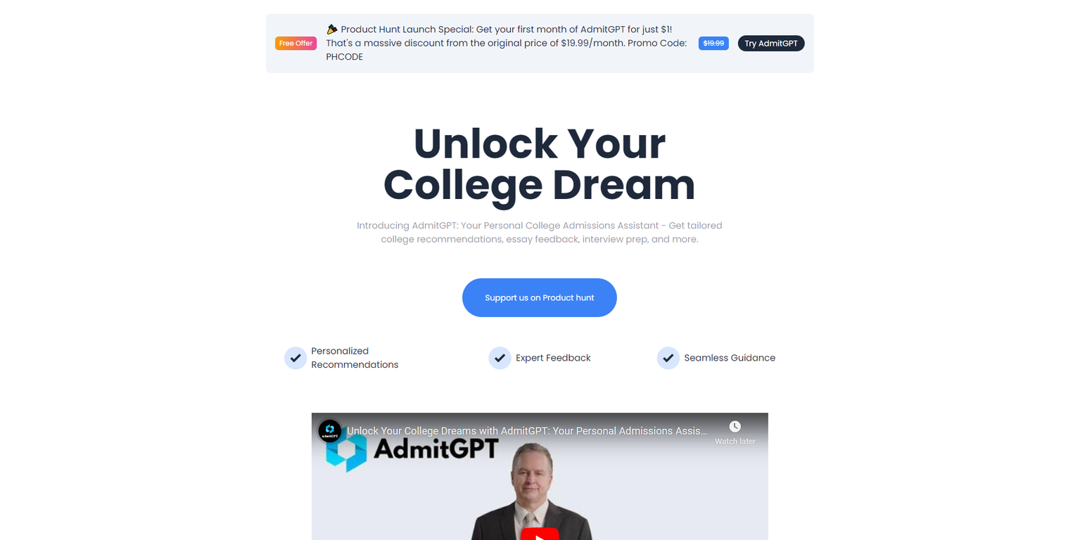AdmitGPT screenshot