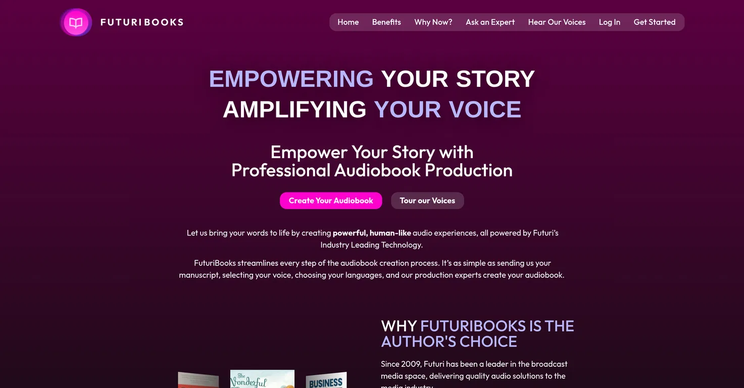 FuturiBooks screenshot