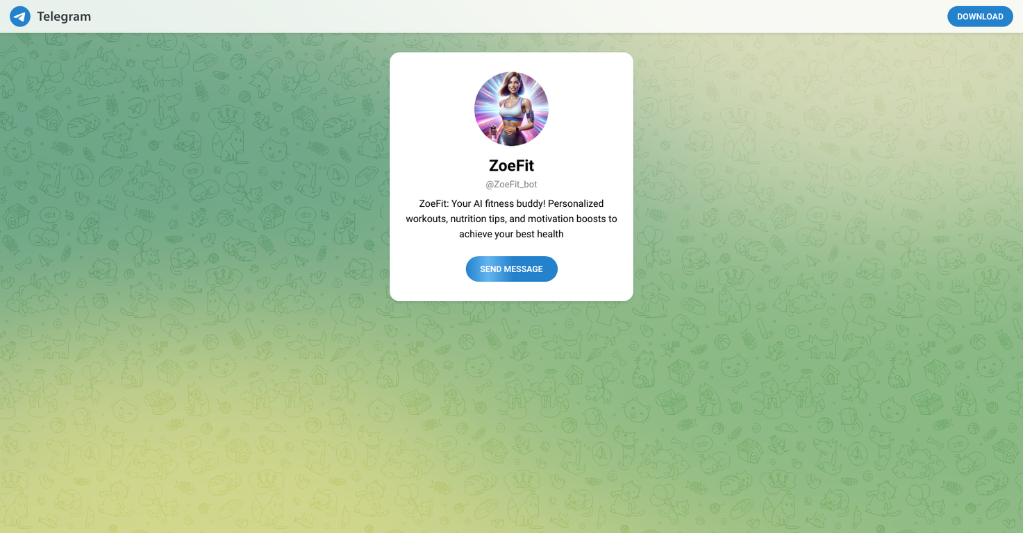 ZoeFit_bot screenshot