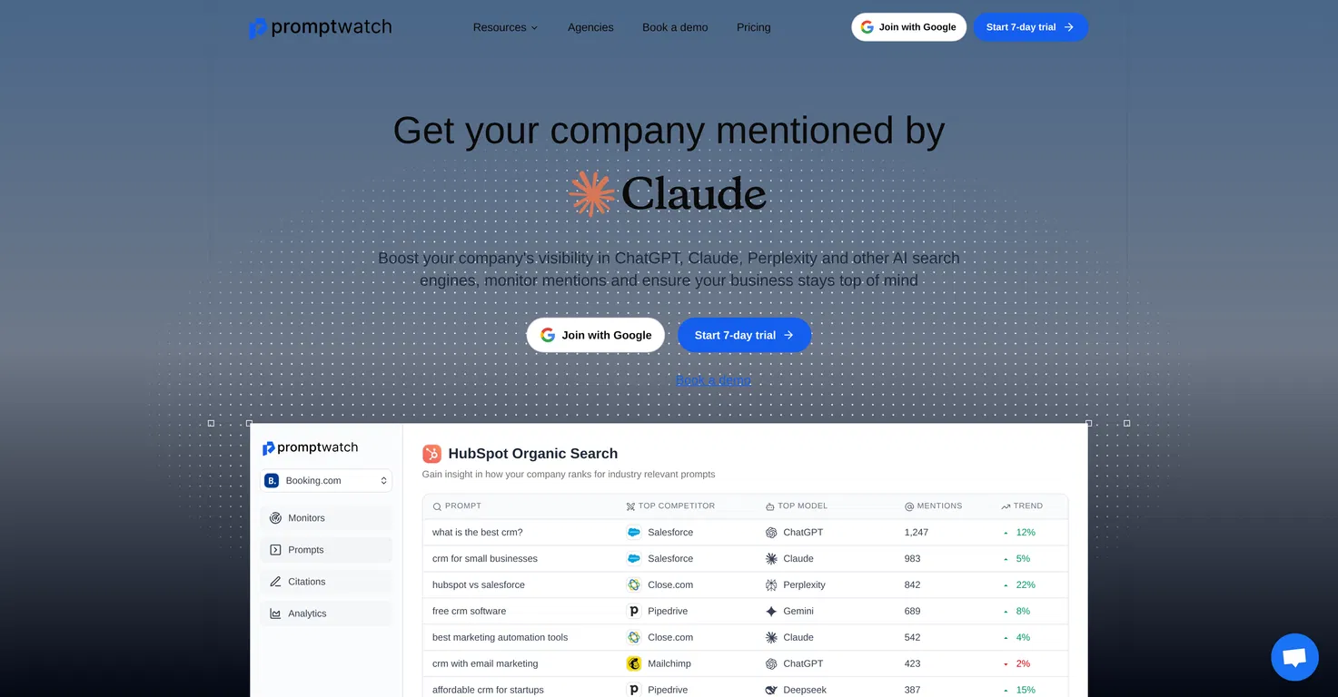 Promptwatch screenshot