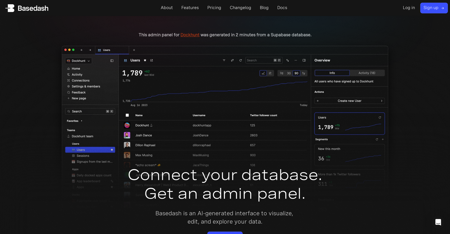 Basedash screenshot