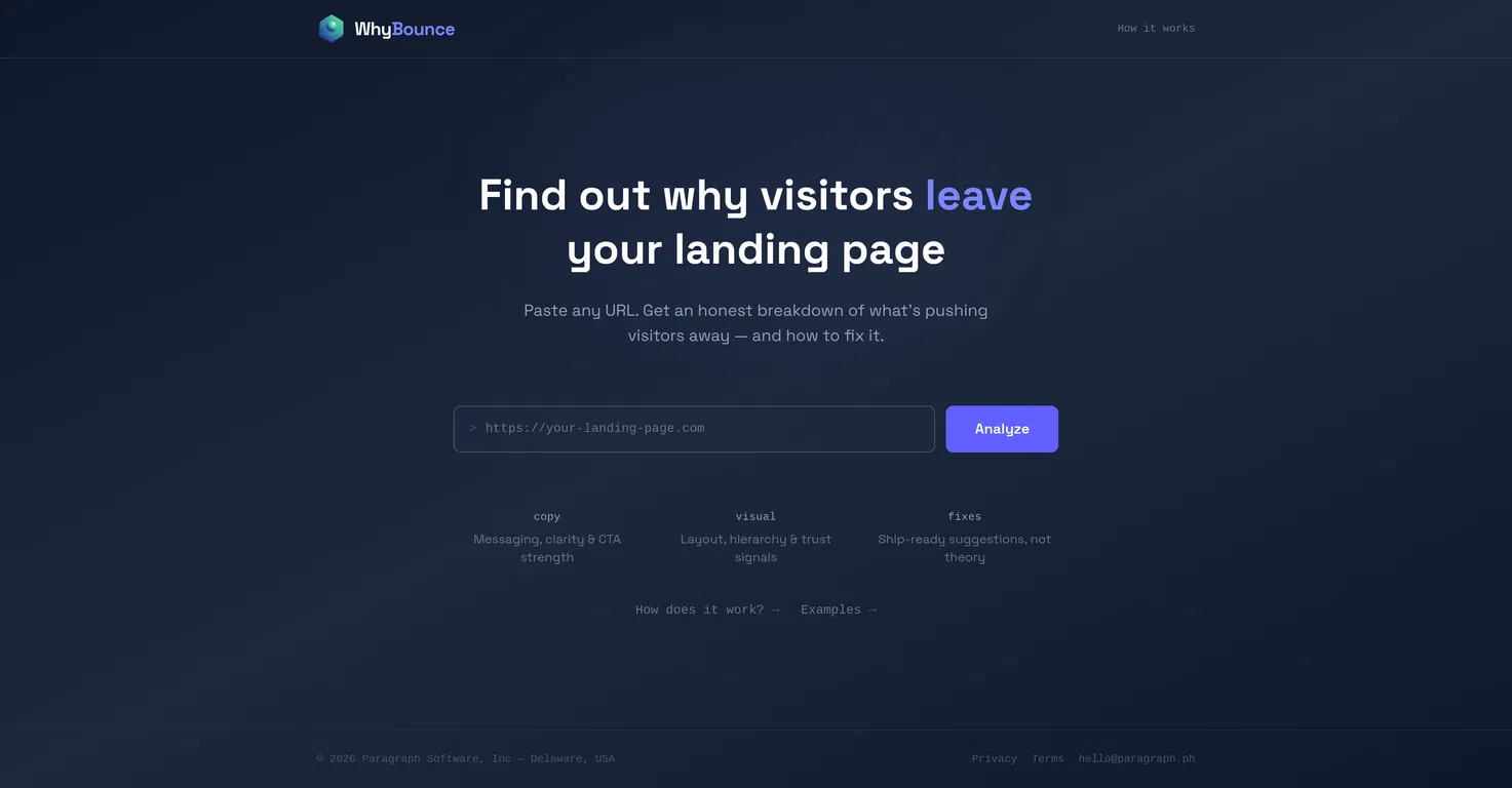 WhyBounce screenshot