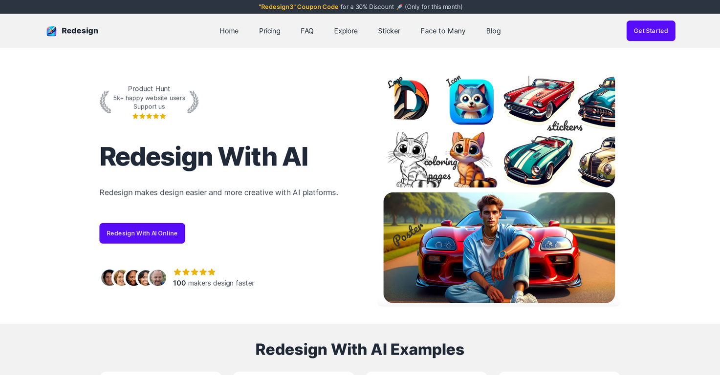 Redesign With AI screenshot