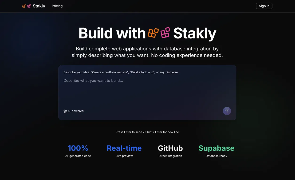 Stakly screenshot