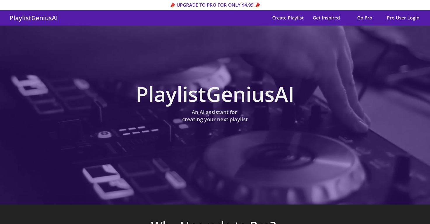 Playlist Genius screenshot