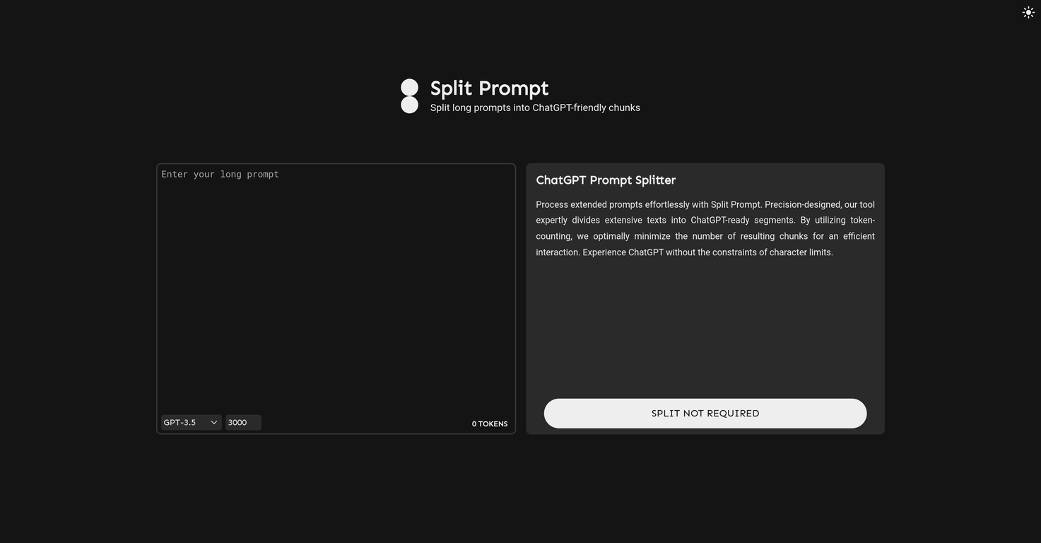 Split Prompt screenshot
