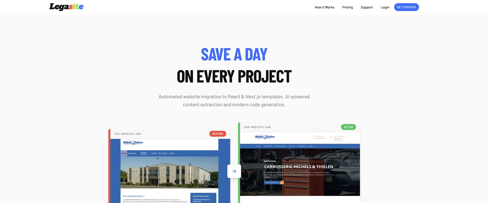 Legasite - Website Redesigner screenshot
