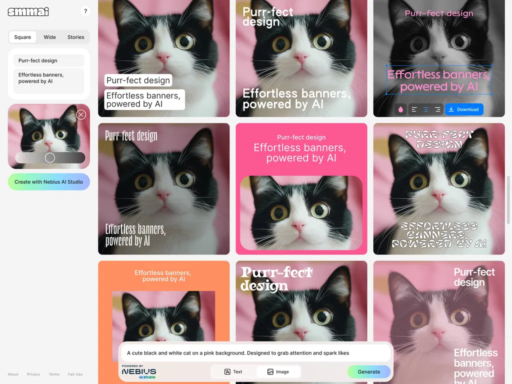 SMMAI: AI Banner Maker screenshot