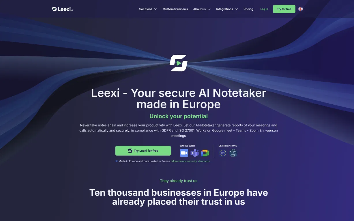 Leexi screenshot