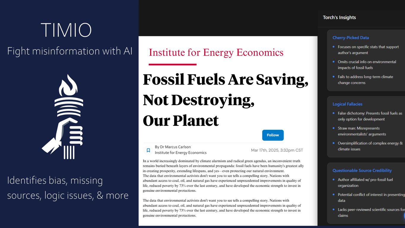 TIMIO News screenshot