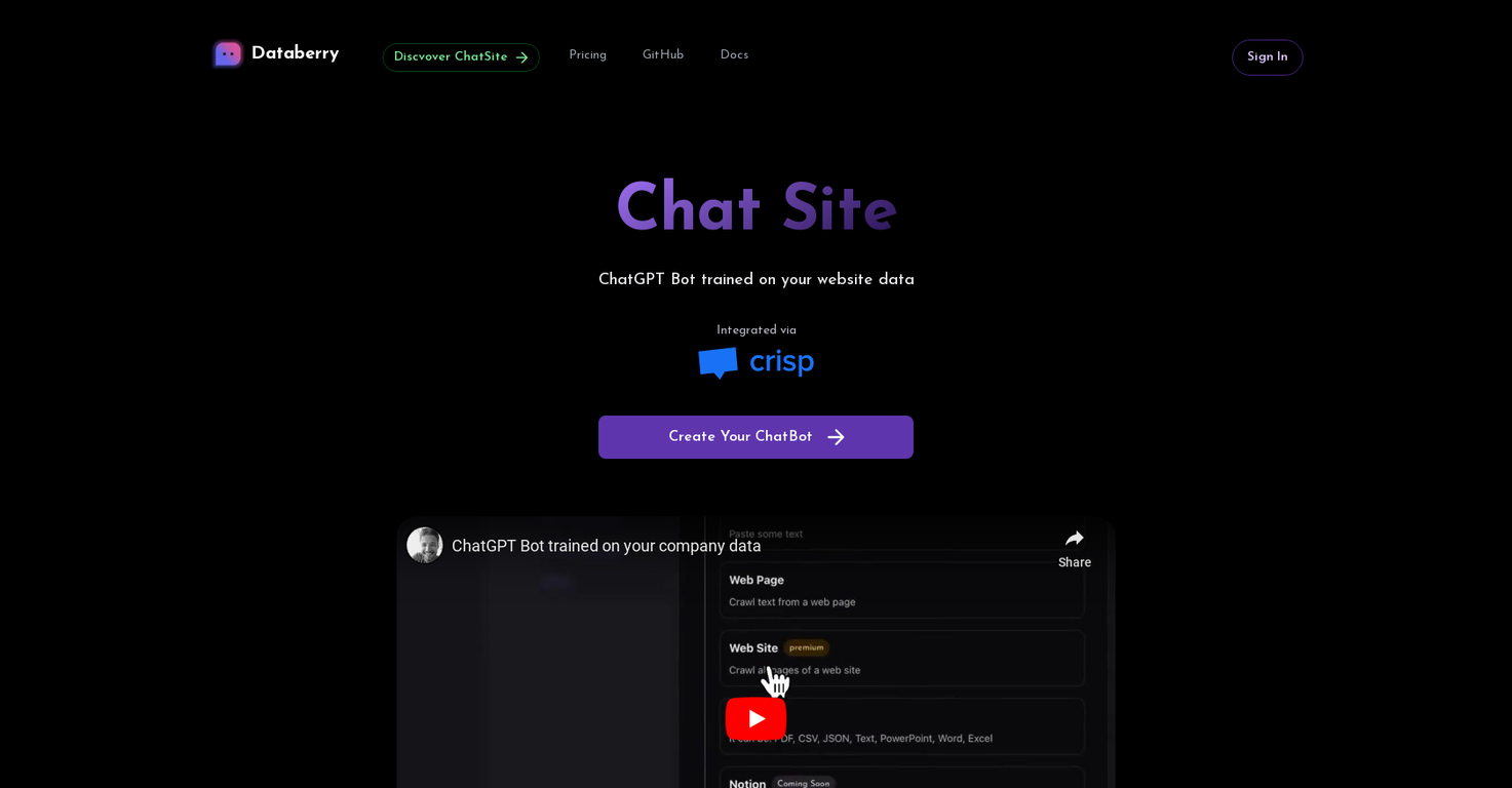 Databerry screenshot