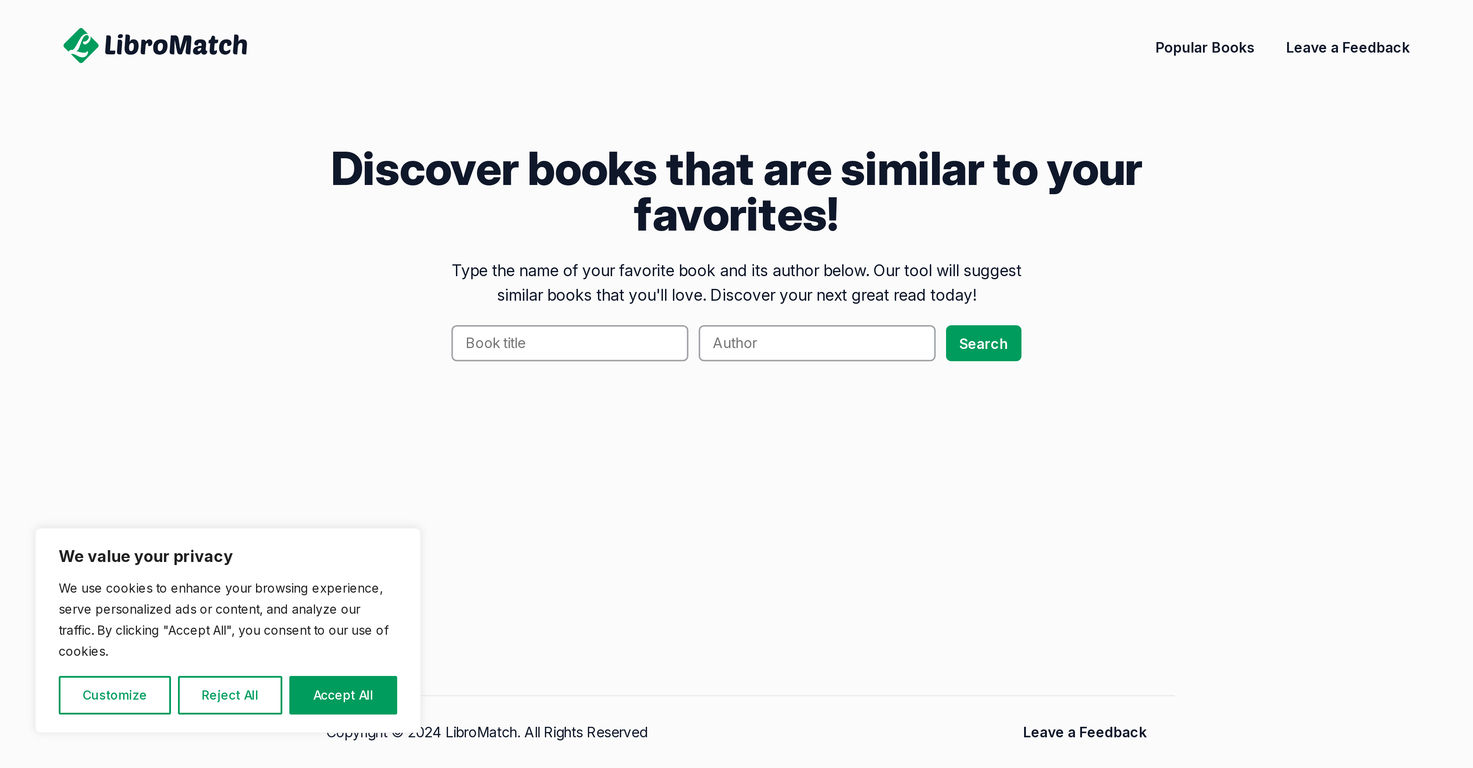 LibroMatch screenshot