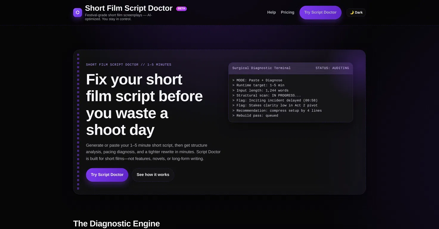Short Film Script Doctor screenshot