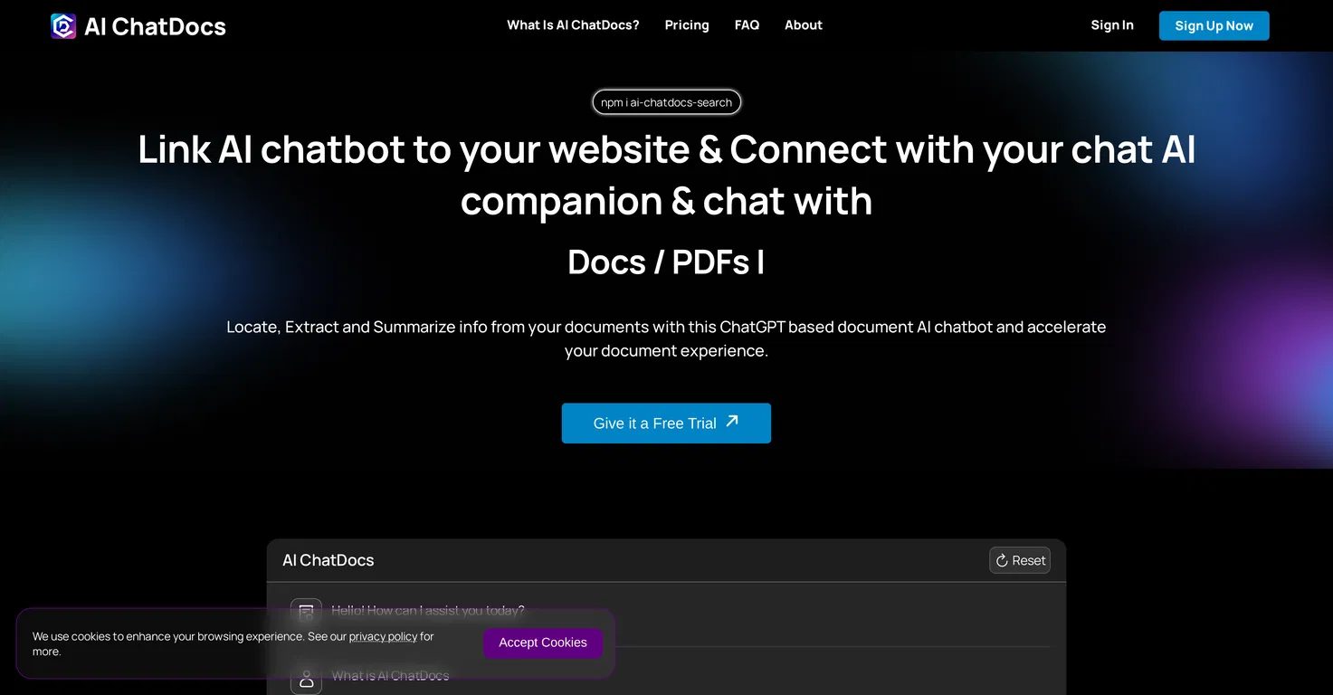 AI ChatDocs screenshot