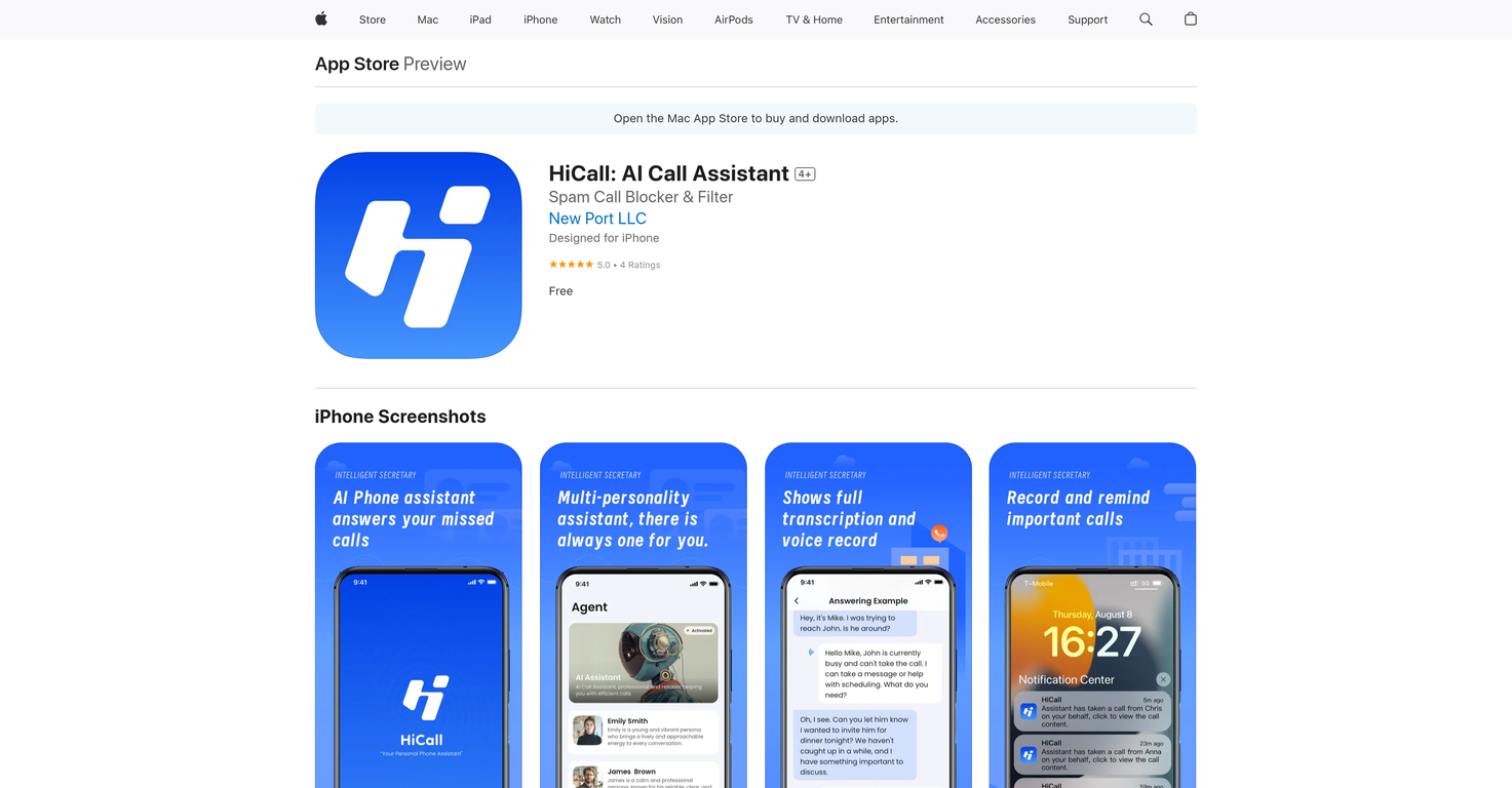HiCall: AI Call Assistant screenshot