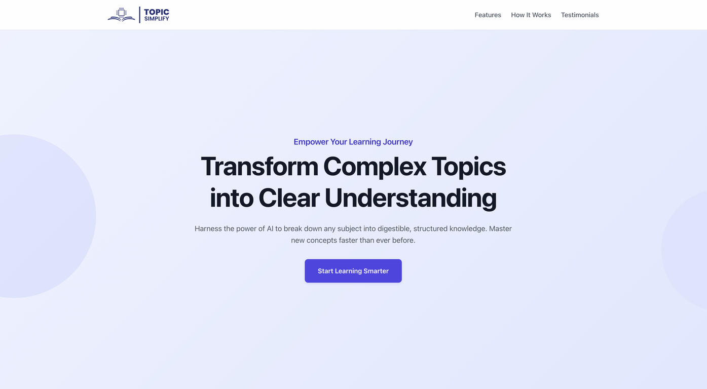 TopicSimplify screenshot