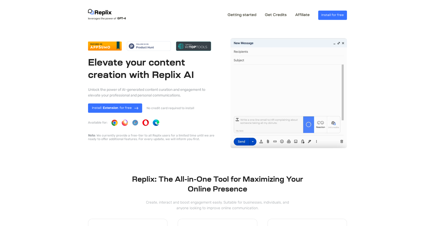 Replix screenshot