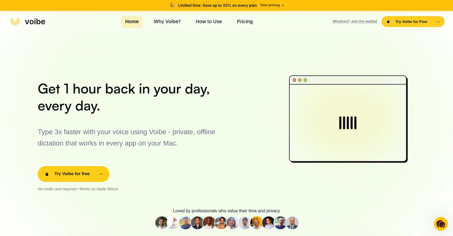 Voibe screenshot