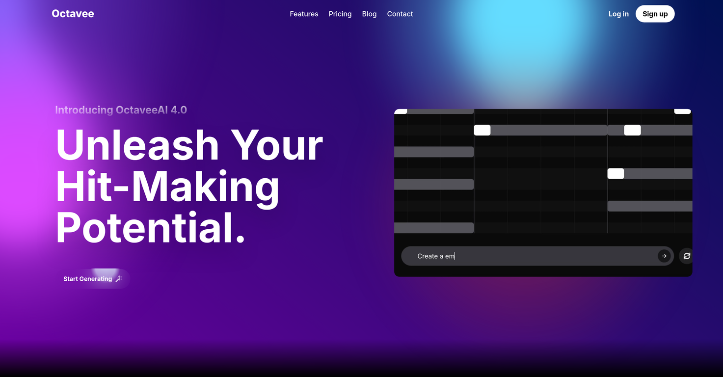 Octavee screenshot