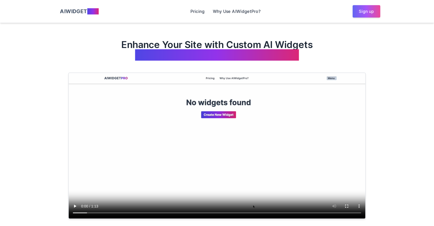 AIWidgetPro screenshot