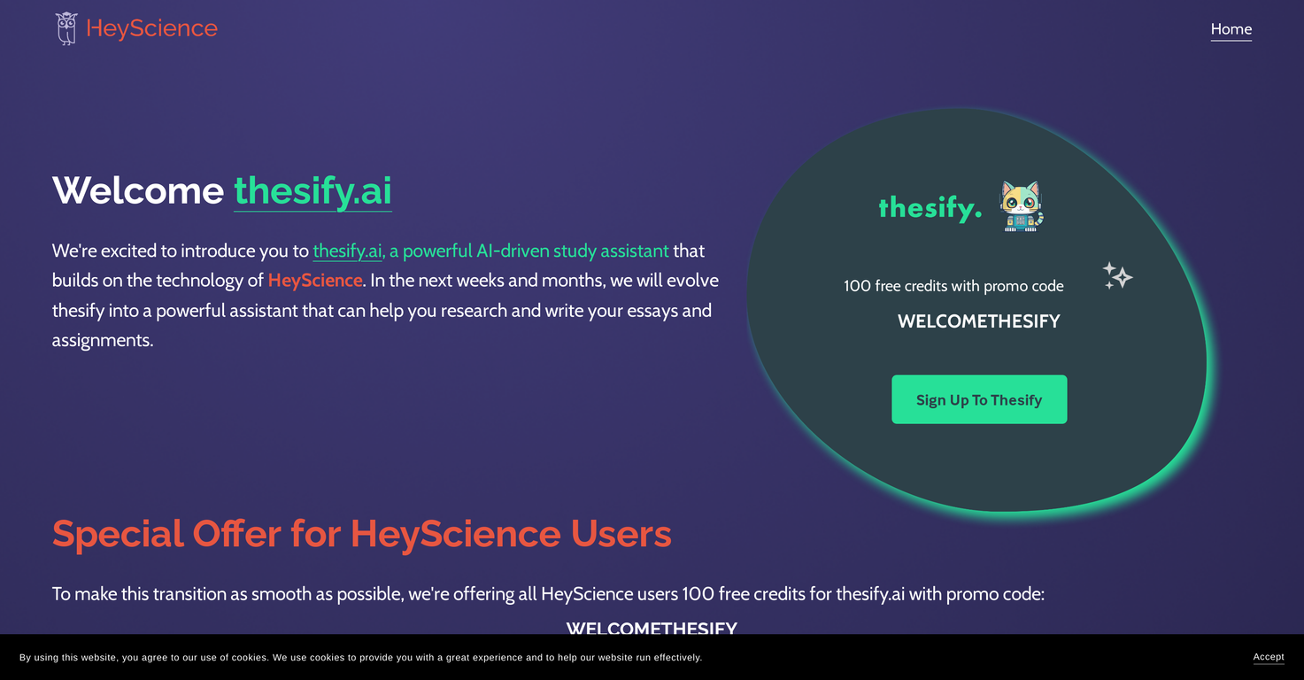 HeyScience screenshot