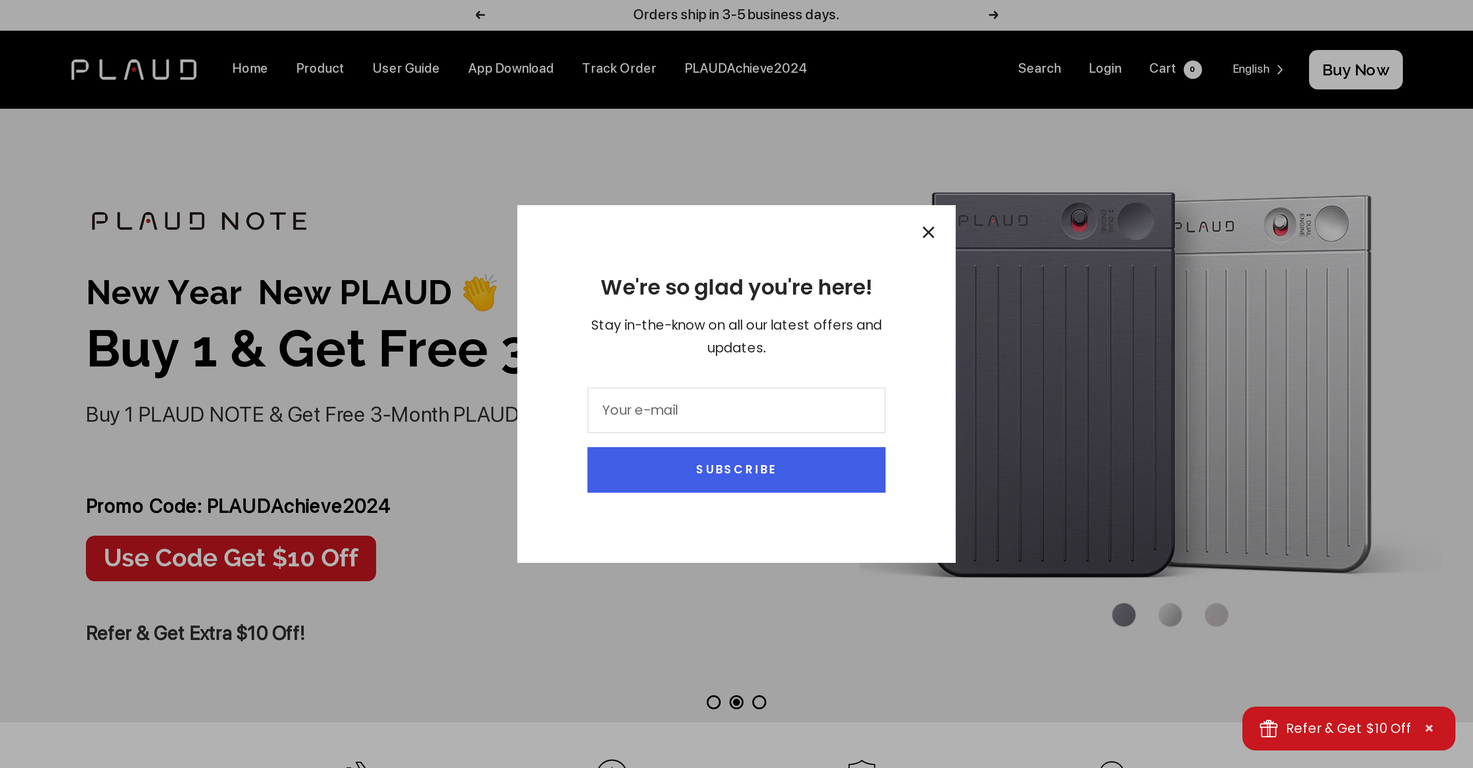 PLAUD NOTE screenshot