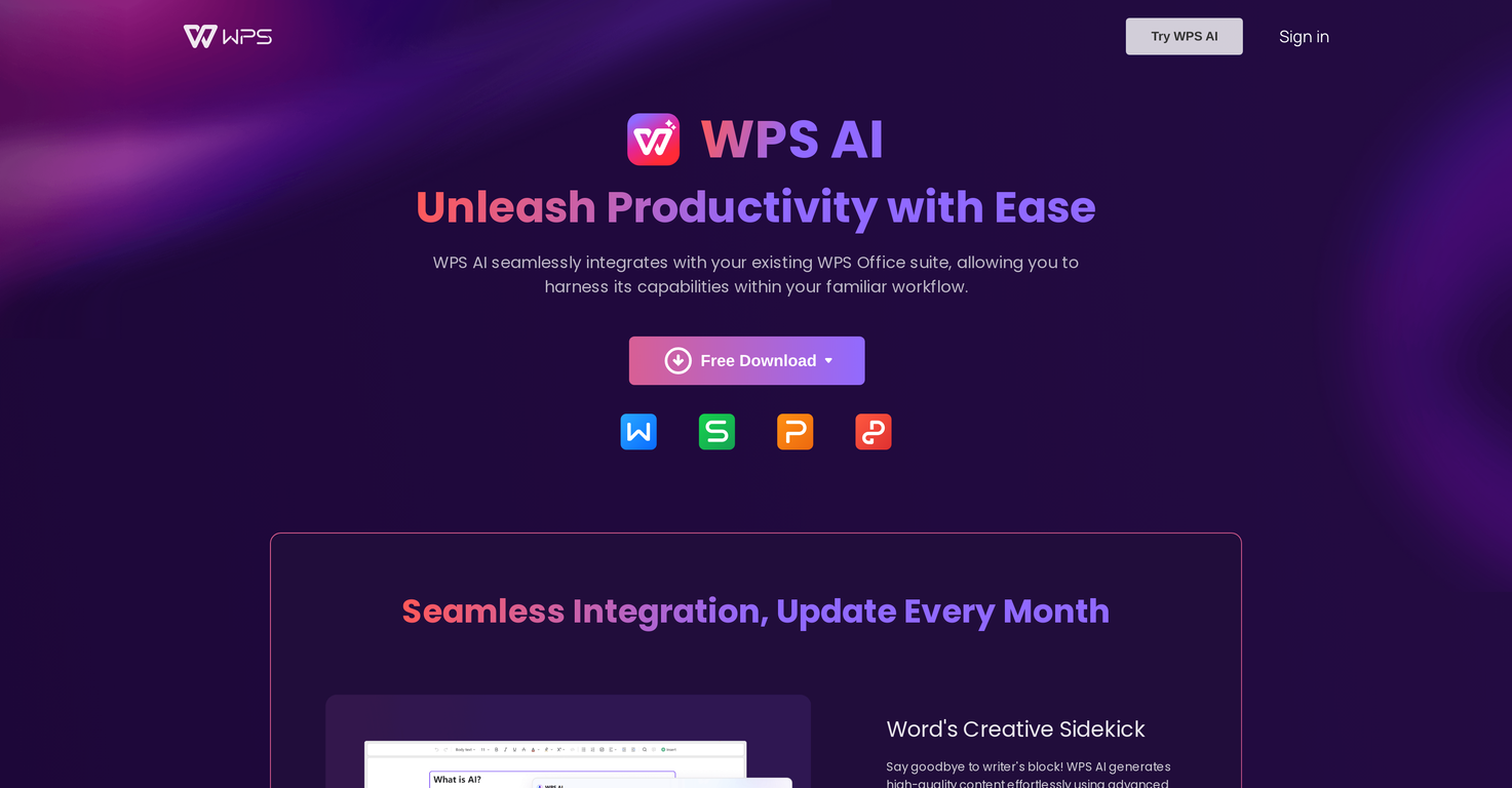 WPS AI screenshot