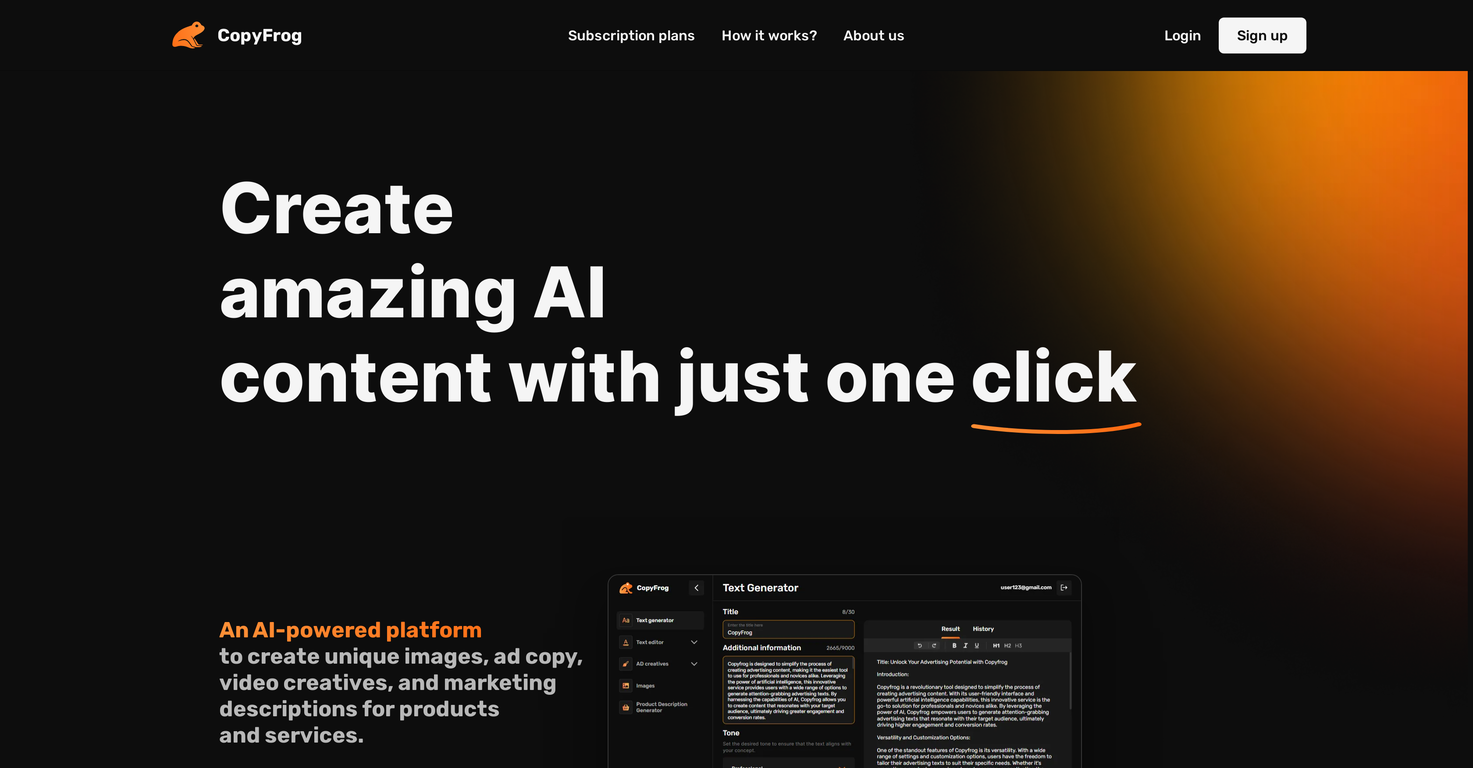 CopyFrog screenshot